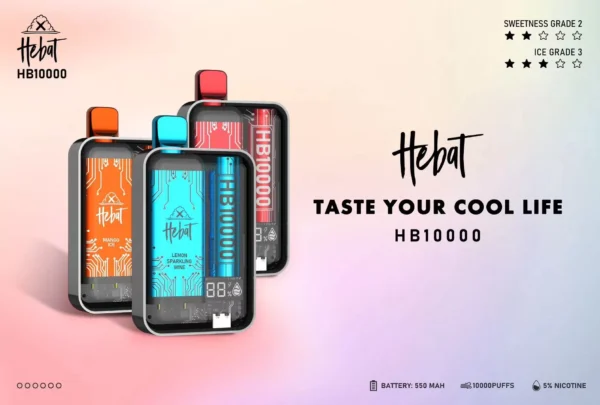 HEBAT拋棄式-喜貝10000口puff-一次性電子煙-台灣現貨